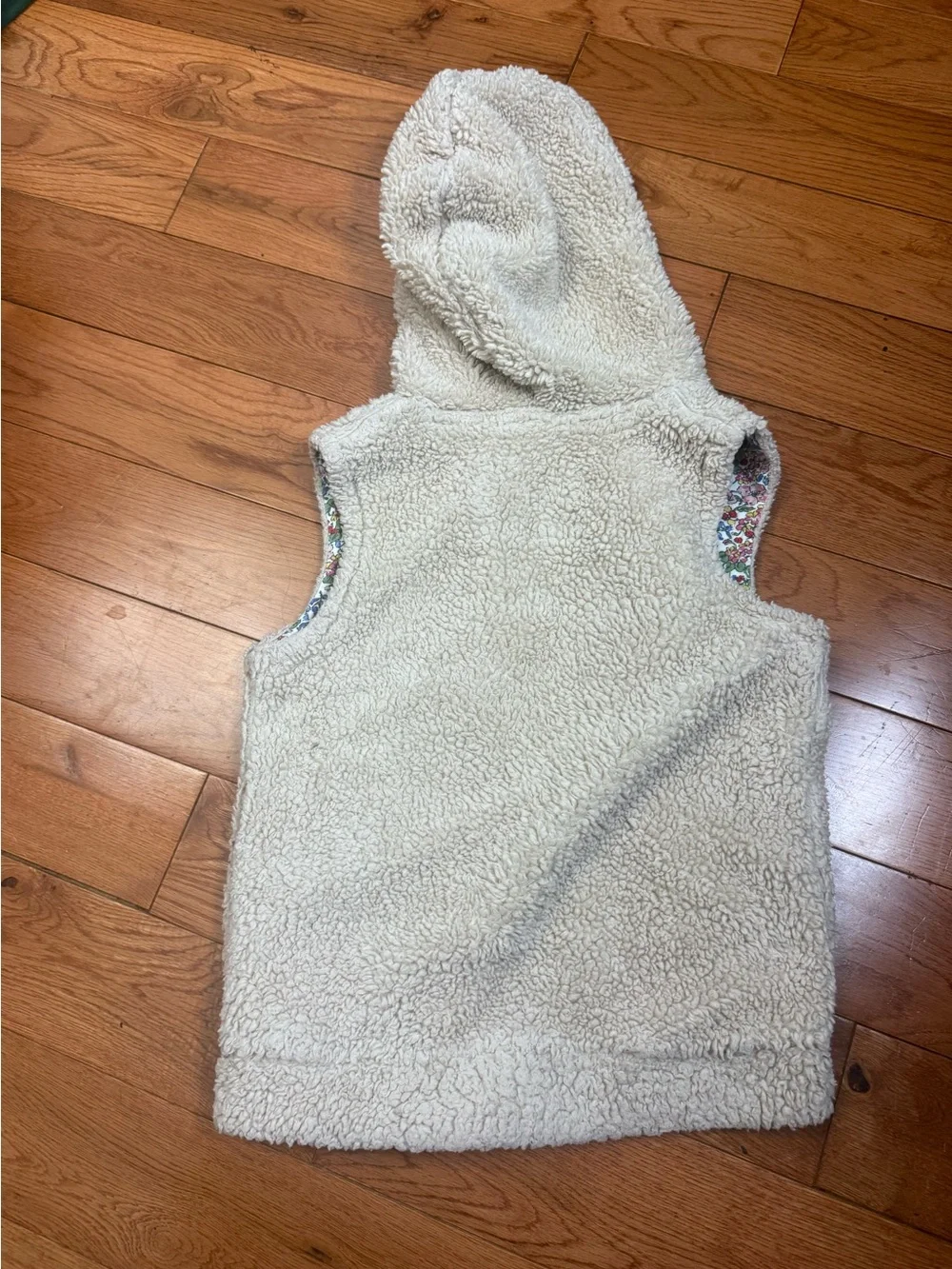 Mini Boden Girls Sherpa Hooded Vest